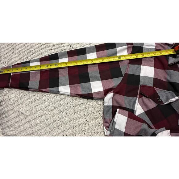 Dixxon Flannel Company South Paw Button Down Shirt Plaid Mens 3X Red Black White - Picture 5 of 12
